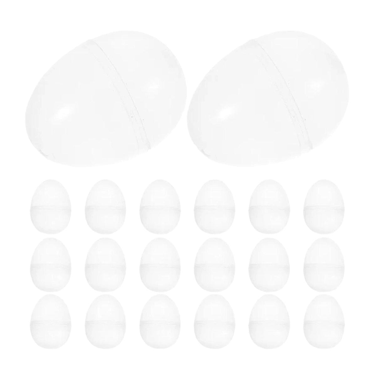MsaHeuto 20x Clear Fillable Easter Eggs Party Favors Easter Basket Stuffers Fillers for