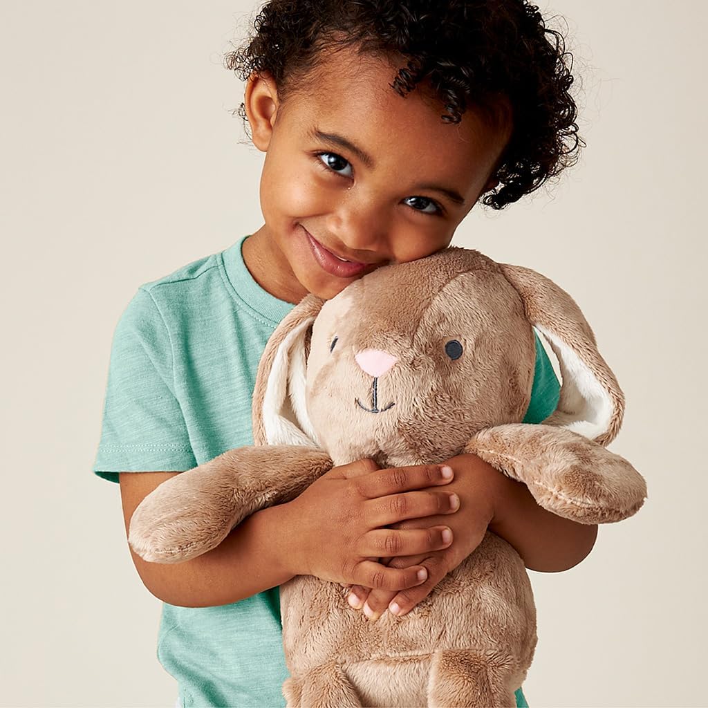 Itzy Ritzy Snuggles Plush Toy Soft Stuffed Animal for All Ages, Taupe Bunny