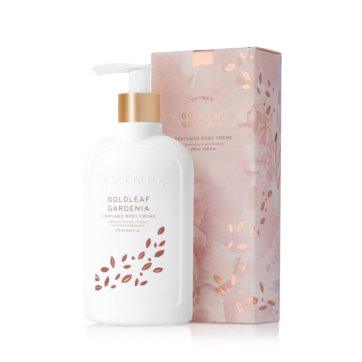 Thymes Goldleaf Gardenia Perfumed Body Crme - Moisturizing Body Cream - Shea Butter Body Lotion With Aloe Vera & Honey For Skin