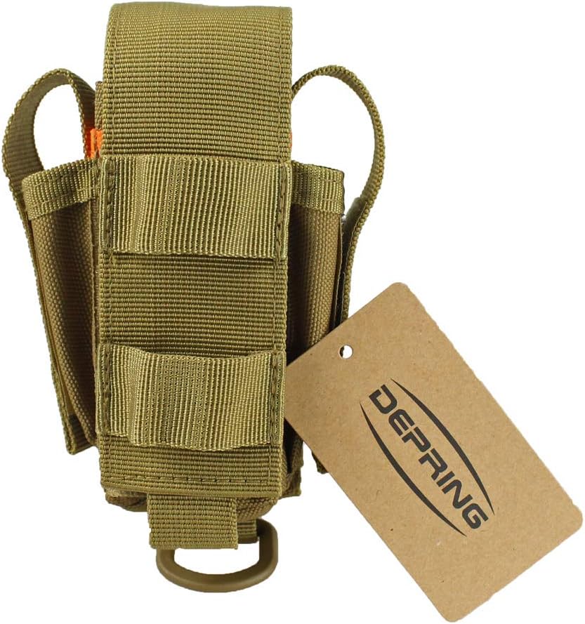 Depring Tool Holster Sheath Universal Multi Pockets Tool Organizer Heavy Duty Construction MOLLE Pouch