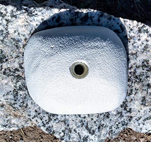 Large Jug Polyurethane Bolt-On Rock Climbing Wall Hand Hold - color: white