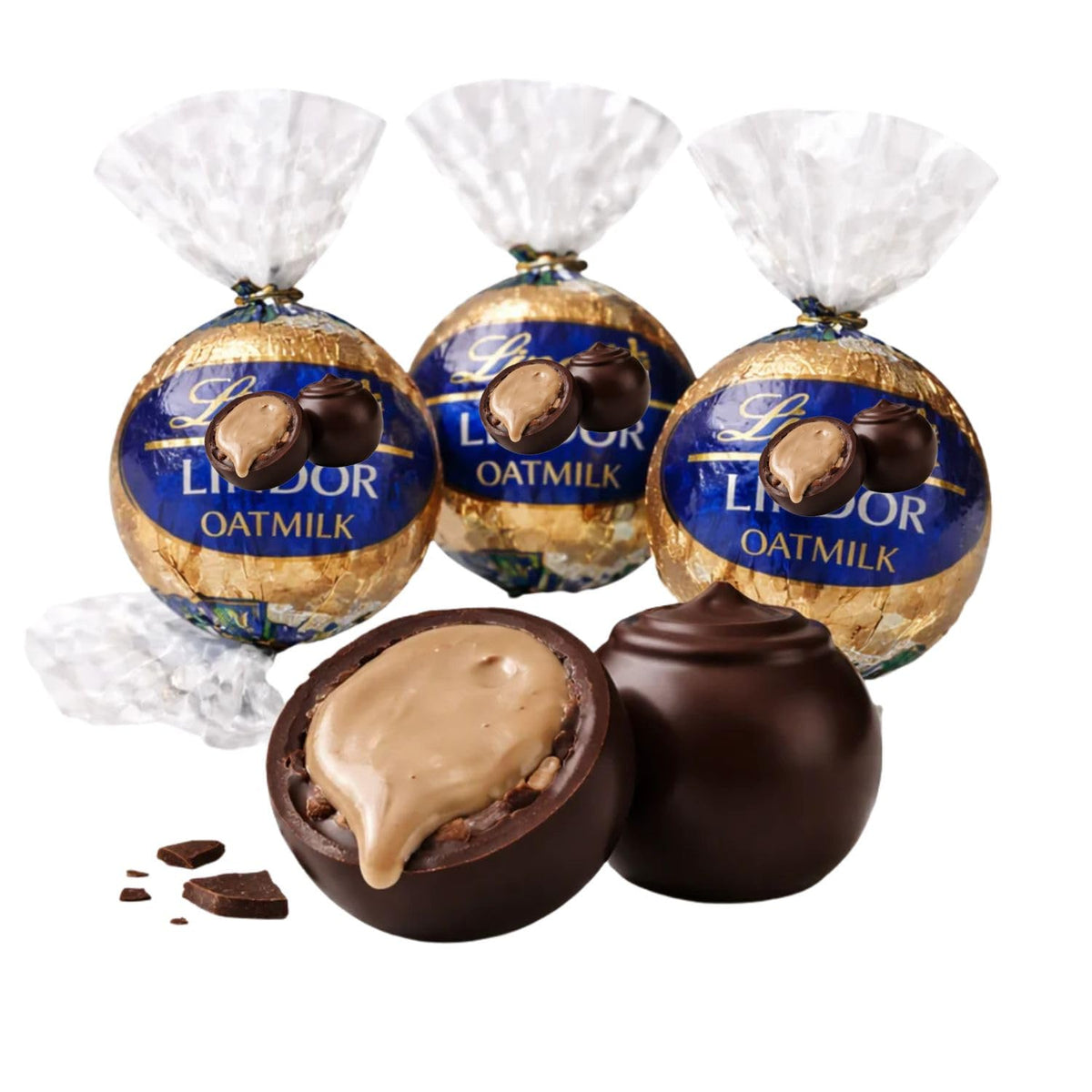 Dark Chocolate Oatmilk Truffles Individually Wrapped Bulk Bag - 25 lb (Approx. 875 pieces)
