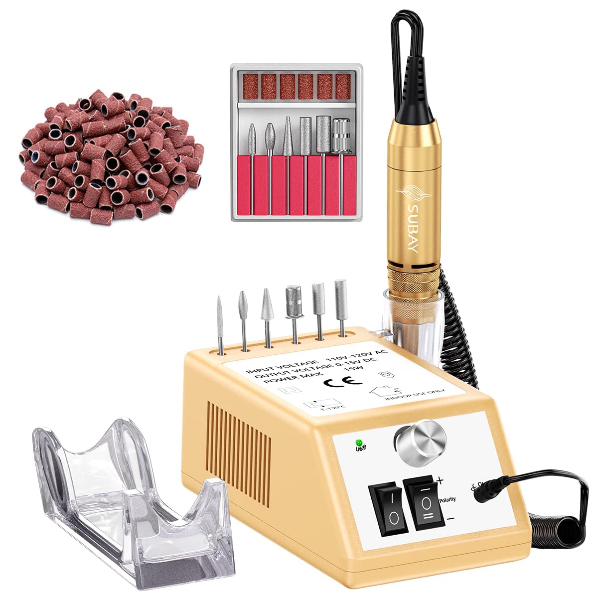 Subay Professional Electric Nail Drill Machine, 30,000Rpm Electrical Nail Efile Kit For Acrylic Nails, Gel Nails, Manicure Pedic