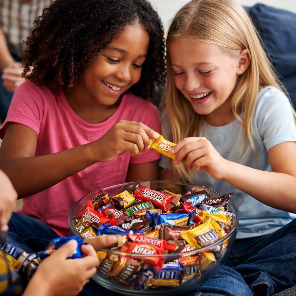 Variety Chocolate Pack - Bulk Assortment of Individually Wrapped Fun Size Chocolate Bars & Treats - Milk Chocolate, Caramel, Peanut Butter & More