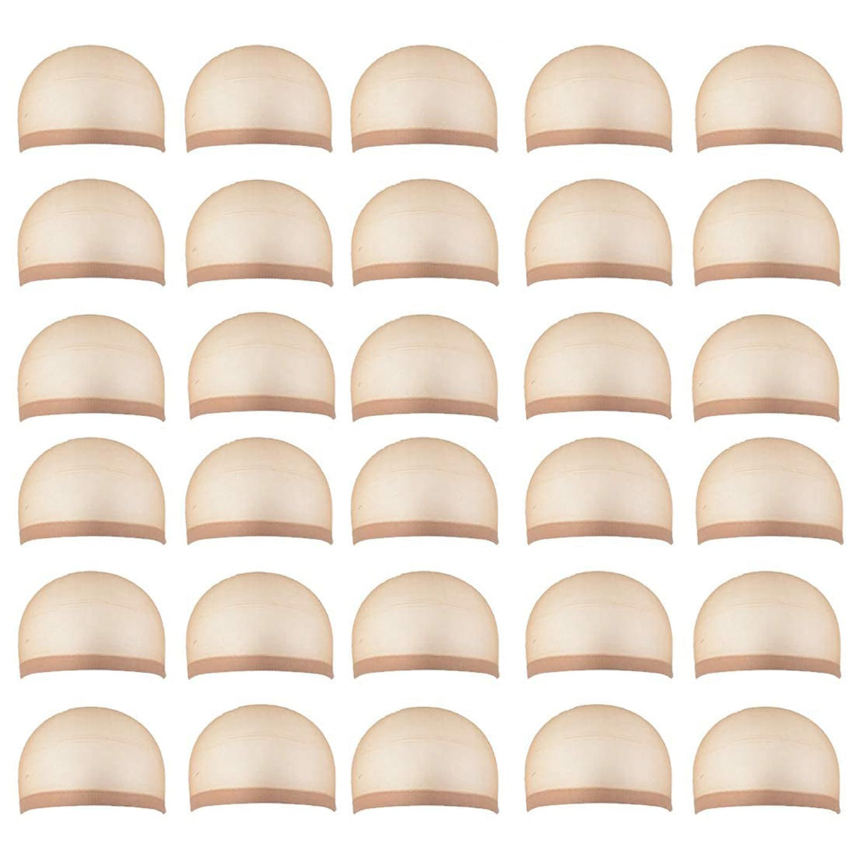 Smilco 30Pcs Lace Wig Caps For Women, Bald Cap, Non-Slip Stocking Caps - Ideal For Beauticians, Drag Queens, And Film/Stage Perf