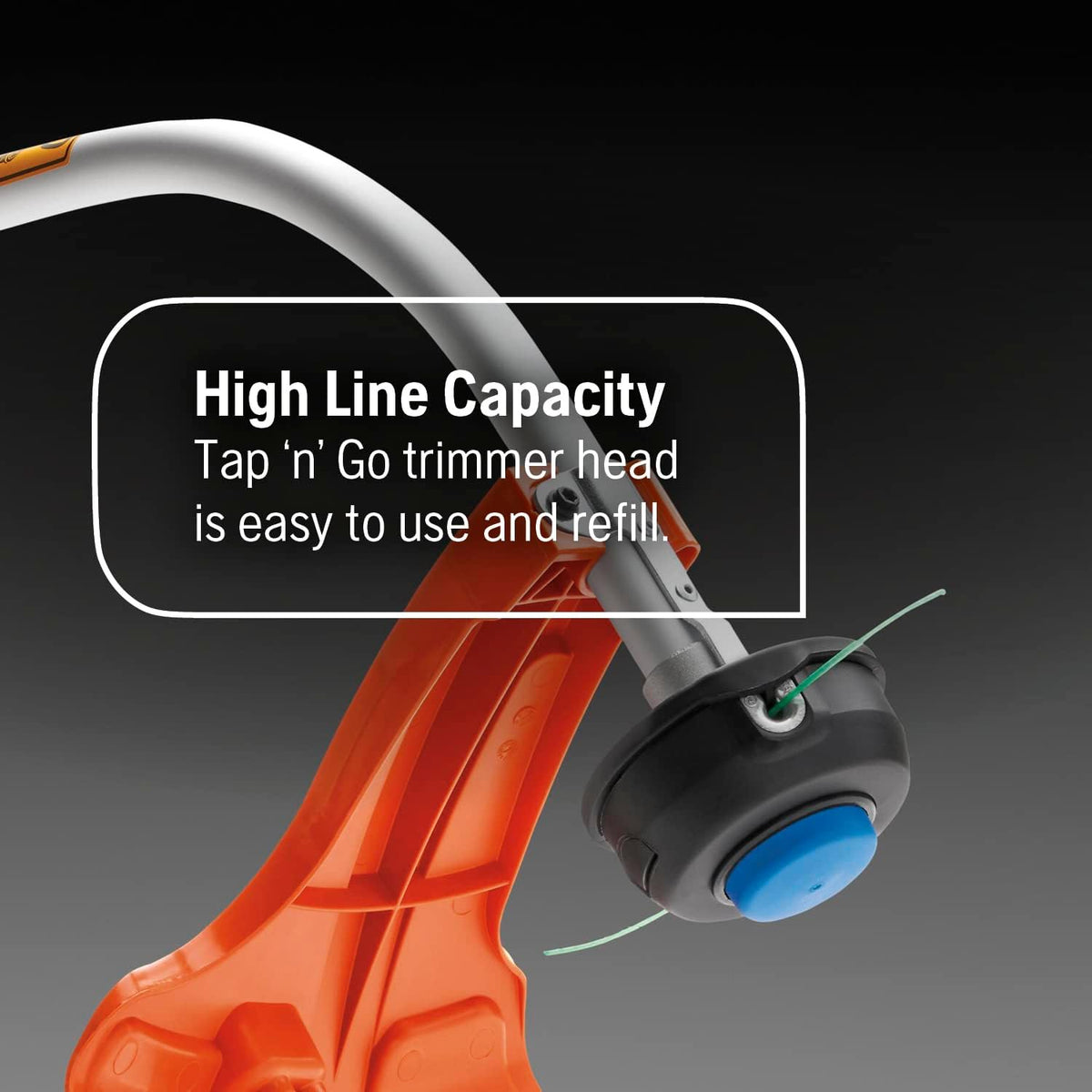 Husqvarna 122C Gas String Trimmer, 22-cc 2-Cycle, 17-inch Curved Shaft Gas String Trimmer with Tap N' Go Trimmer Head, 966712701