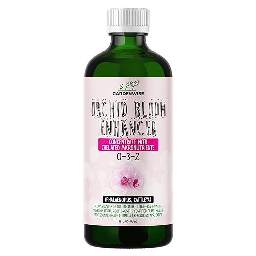 0-3-2 Giant Bloom: Orchid Bloom Enhancer - Orchid Bloom Booster Fertilizer - Orchid Food Concentrate - Chelated Nutrients for Healthy Flower & Reblooms (32 OZ), GW-05030-C-01