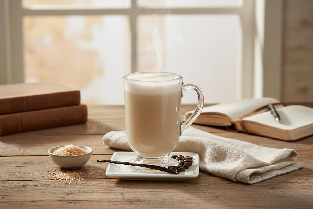 YANKEETRADERS Gourmet French Vanilla Cappuccino and Latte Mix, No Sugar Added, Instant Powder, Hot or Iced, 5 lb Bulk