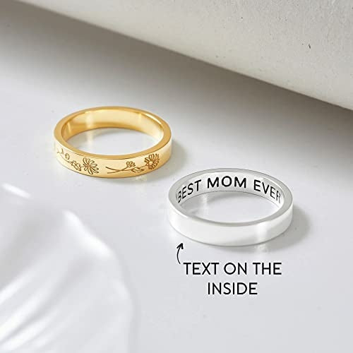 Birth Month Flower Family Ring