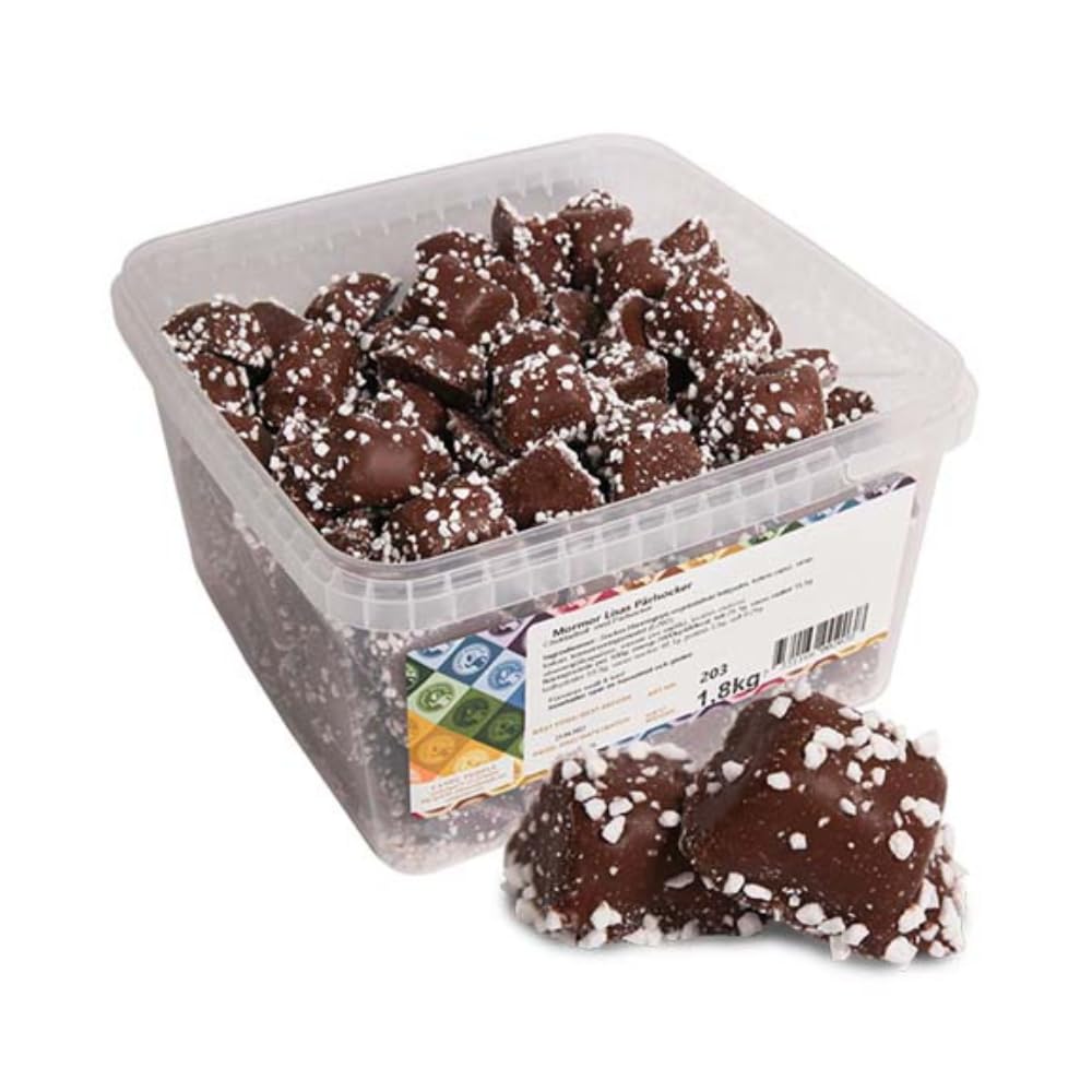 Grandma Lisa’s Pearl Sugar Chocolate Balls - Swedish Chokladboll Treats - Soft & Chewy - Pick & Mix 8oz - 1/2 lbs - 227g