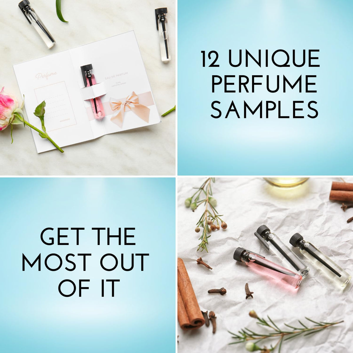 Tradeberry High End Designer Perfume Sample Set for Women - Pack of 12 Perfume Samples for Women