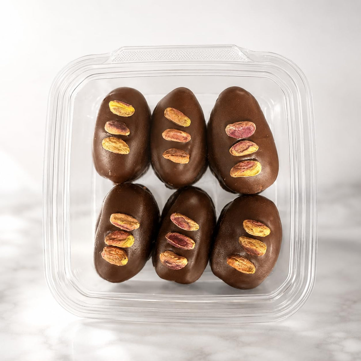 Nuts Factory Chocolate Dates - Dubai Style Dark Chocolate Covered Dates with Kataifi & Pistachio Filling, Gourmet Stuffed Date Dessert Treats