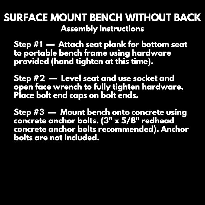 Coated Outdoor Furniture Heavy-Duty Outdoor Bench Thermoplastic Coated, Expanded Metal, Commercial-Grade Seating, Made in America (Surface Without Back, 6 Ft, Dark Blue)