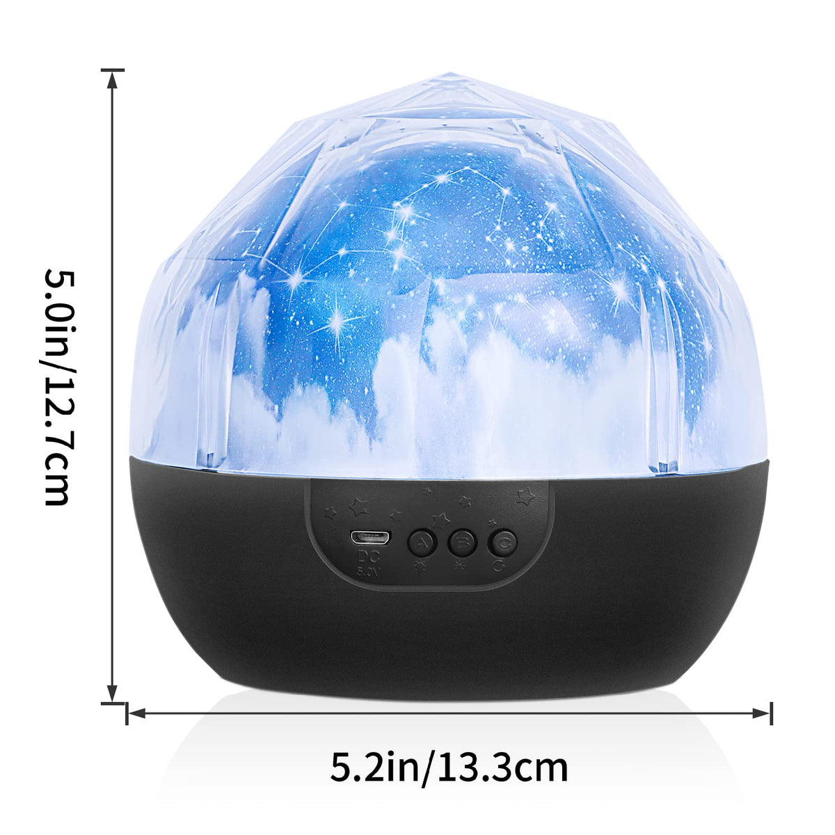 Star Night Light for Kids, Universe Night Light Projection Lamp, Romantic Star Sea Birthday New Projector Lamp for Bedroom - 3 Sets of Film