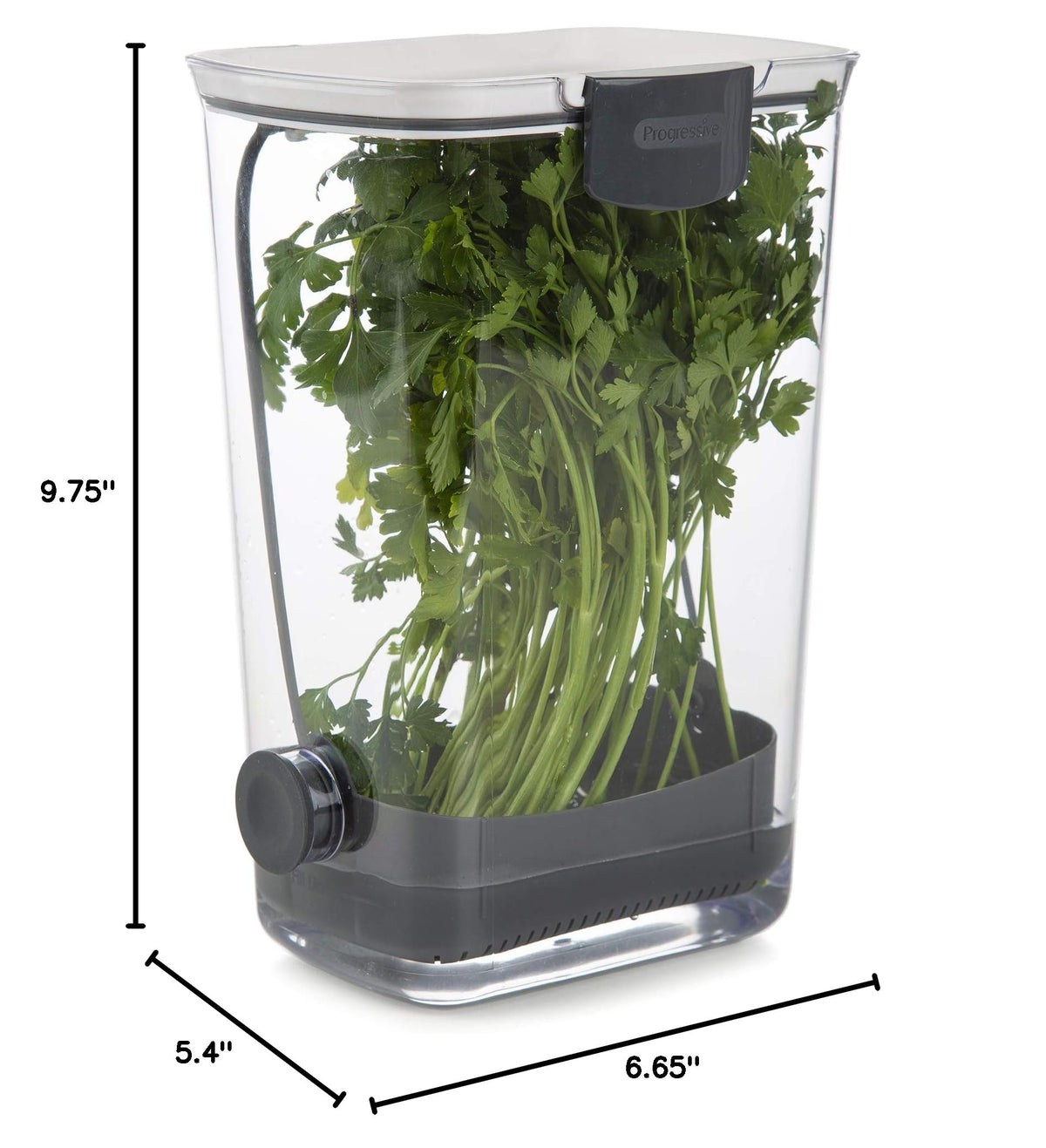 ProKeeper Herb Keeper – 1-Piece, White, with Removable Silicone Drain Plug, BPA-Free Plastic