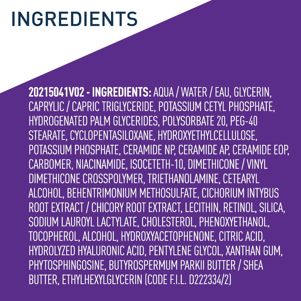 CeraVe Retinol Serum for Face with Niacinamide & Hyaluronic Acid, 1 oz