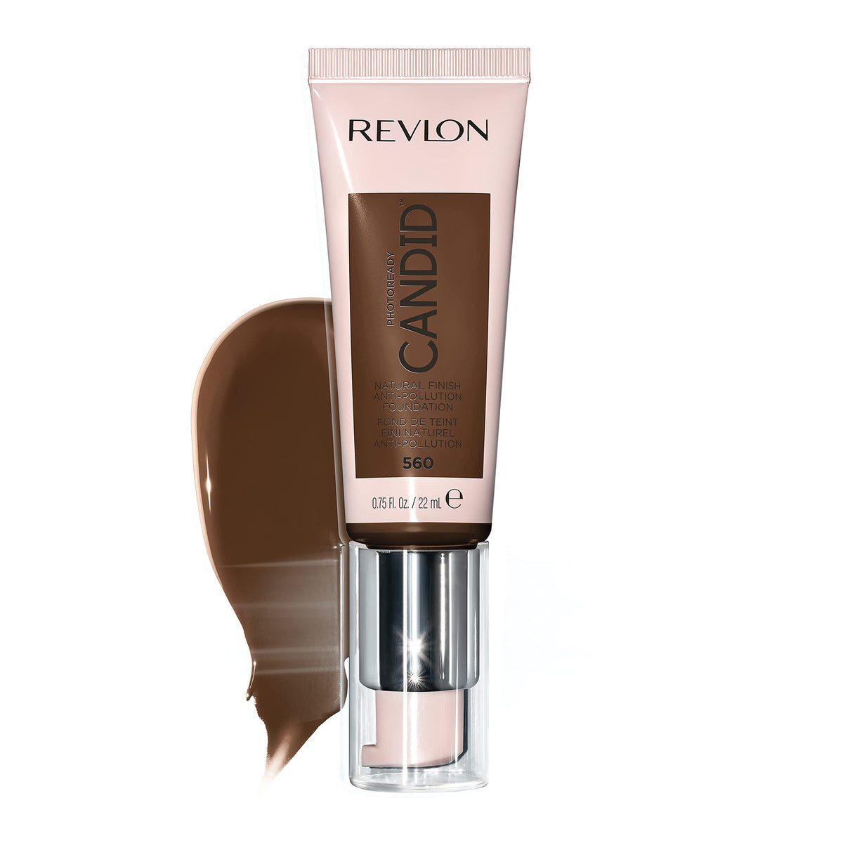 Revlon Photoready Candid Natural Finish Foundation, With Anti-Pollution, Antioxidant, Anti-Blue Light Ingredients, 560 Espresso,