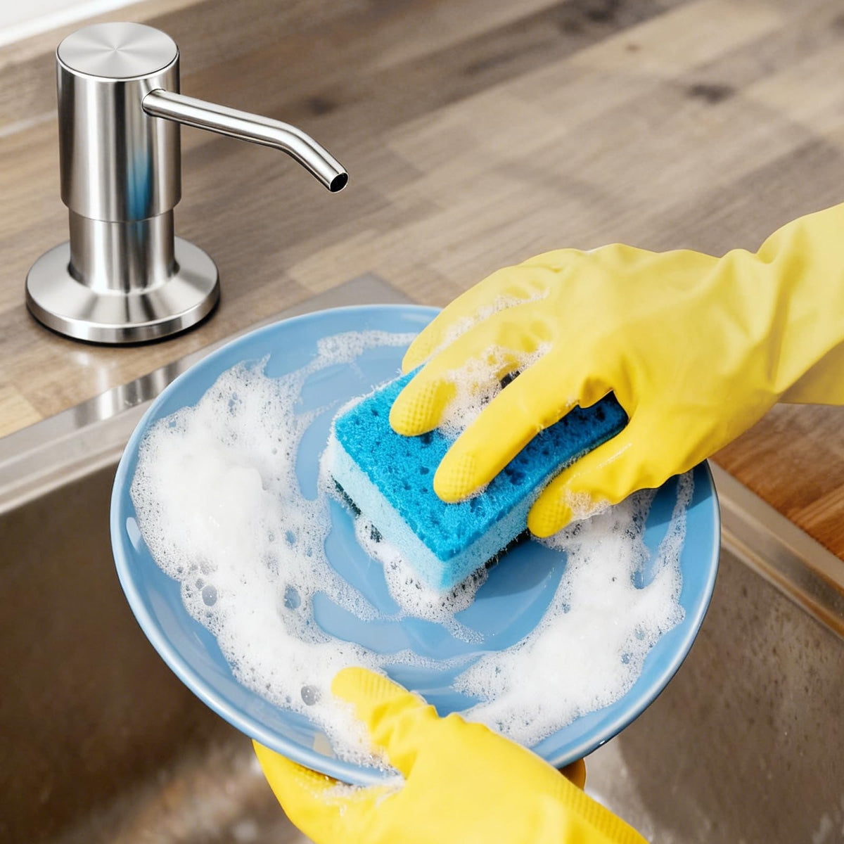 SOEBIZ Built in Soap Dispenser for Kitchen Sink Countertop