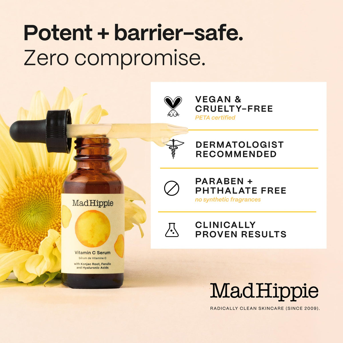 Mad Hippie Vitamin C Serum, Low Irritation, 1.02 Fl Oz