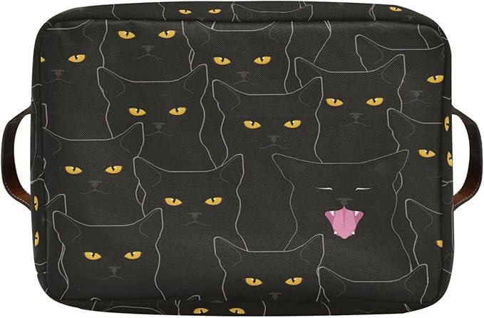 Cat Rectangular Storage Basket Organizer Bin Shelf Baskets For Clothes Gifts For Home Office Dorm
