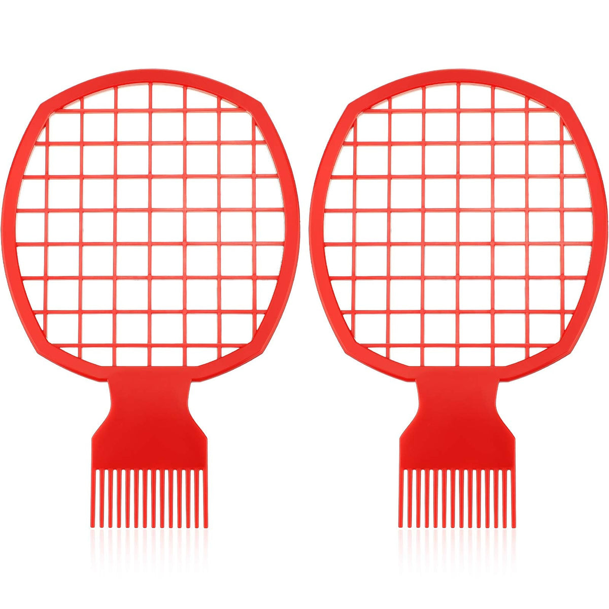 2 Pieces Twist And Curl Brush Tool For Natural Coils, Afro Hair, And Twist Hair (Red)