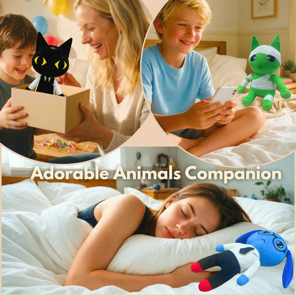 SUPERBE Animal Hospital Plush Toys, 11 Inch 2026 Horror Game Animals Head Nurse Plushies for Fans, Collectible Stuffed Animals Gift for Kids and Adults