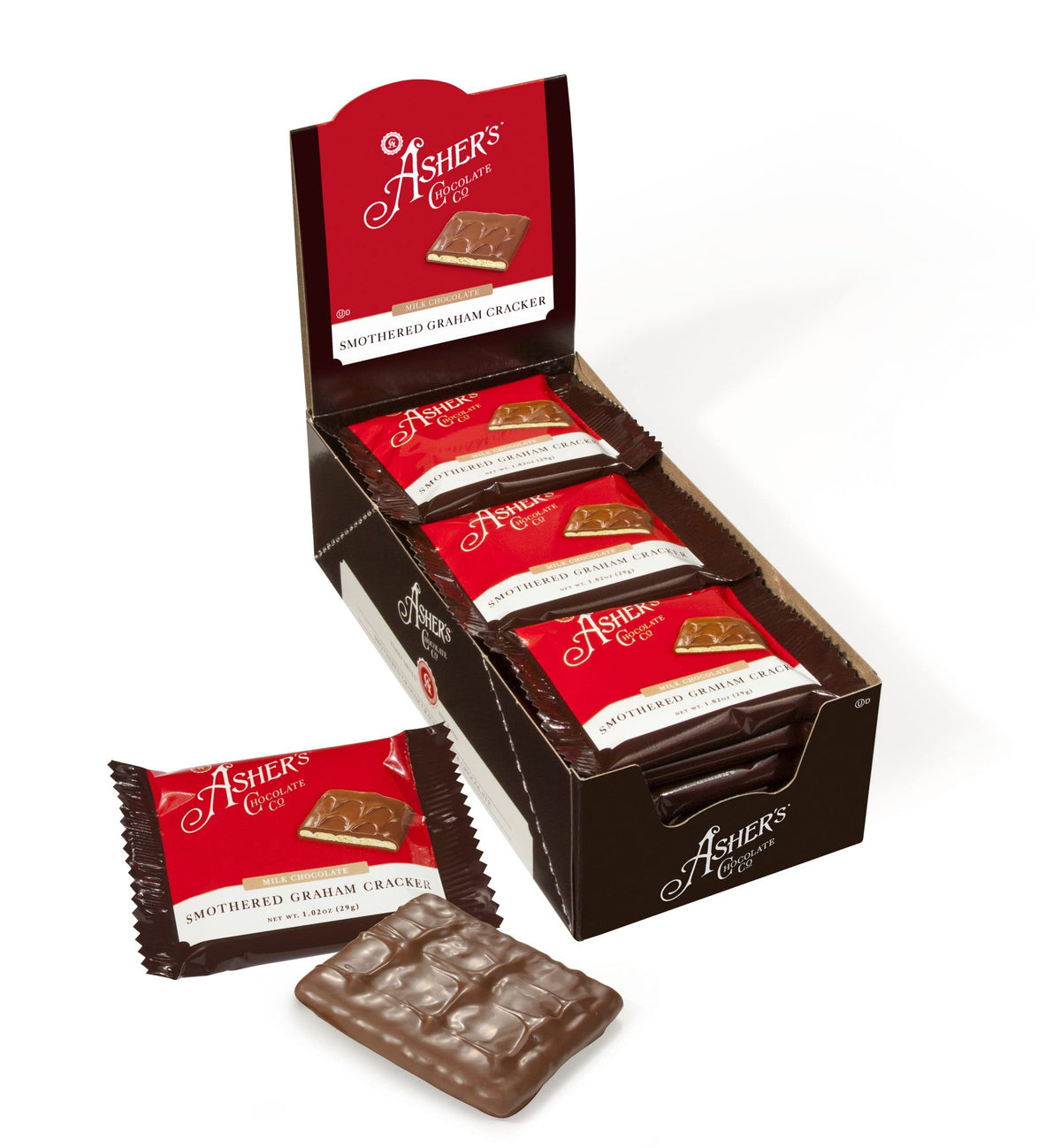 Hand-Crafted 54 Piece customizable chocolate gift basket of gourmet chocolates, cookies, and crunches. Tasty treats selected for businesses, clients