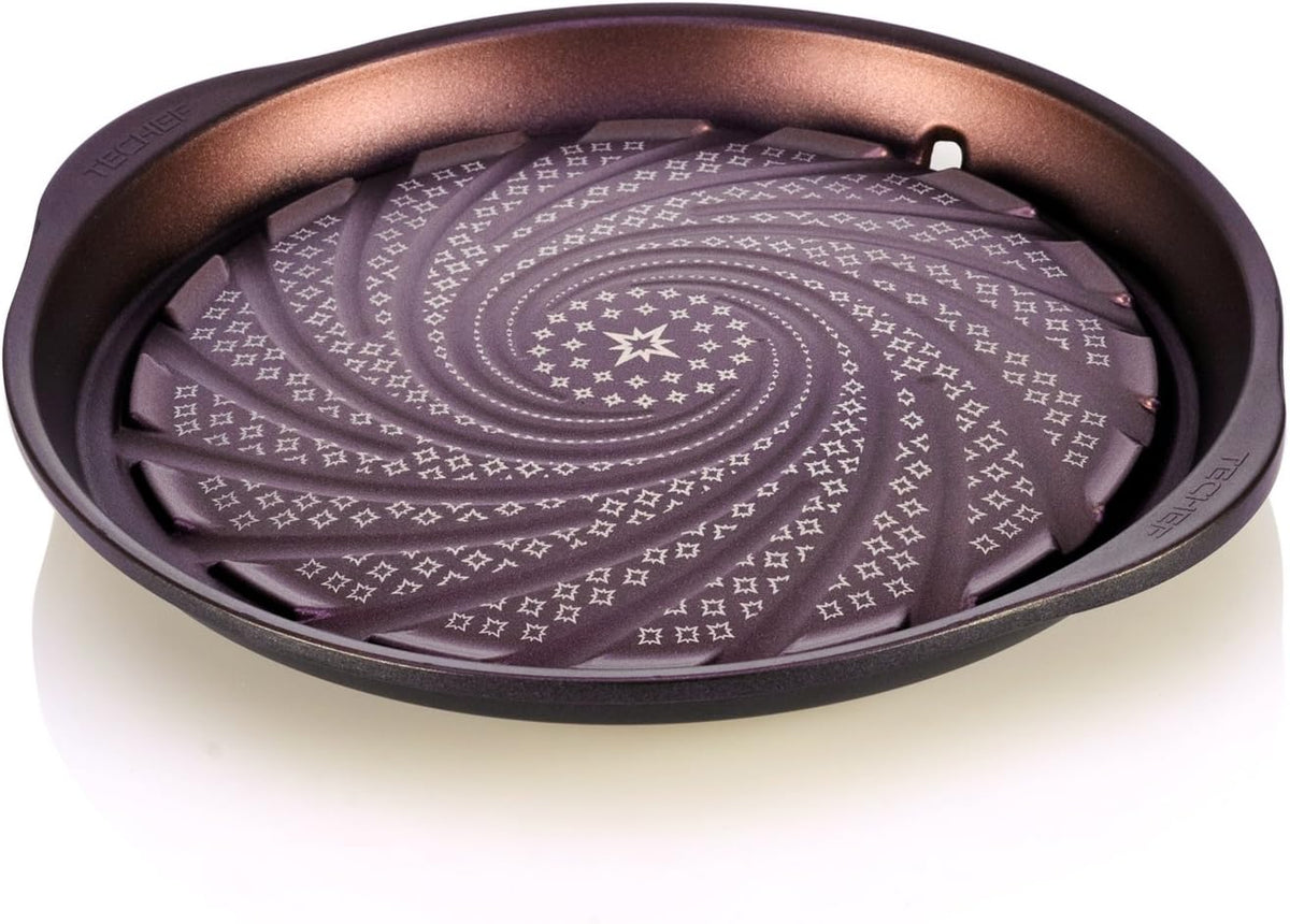 TECHEF - Stovetop Korean BBQ Non-Stick Grill Pan with Agni Portable Gas Stove Burner, Made in Korea (Grill Pan w Stove)