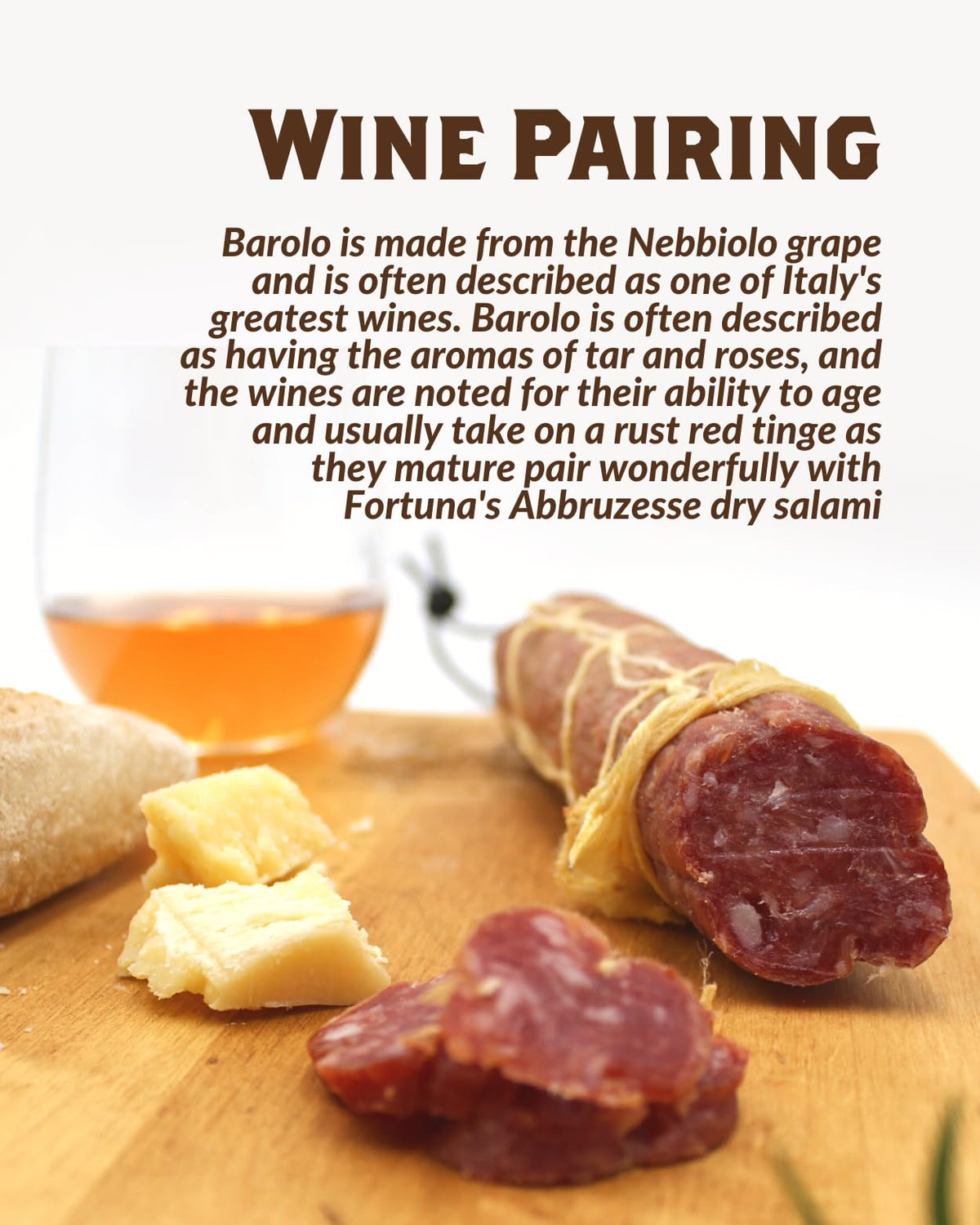 Fortuna's Parmigiano Salami - Nitrate & Gluten Free, All-Natural Pork, Dry-Cured, Made in USA with Real Reggiano parmigiano cheese - 2/8 oz Sticks