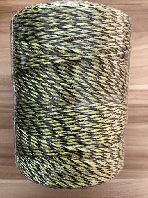 Electric Fence Polywire 1312 Feet,400 Meter,6 Stainless Steel Strands for Reliable Conductivity and Rust Resistance,Portable Electric Fence Rope