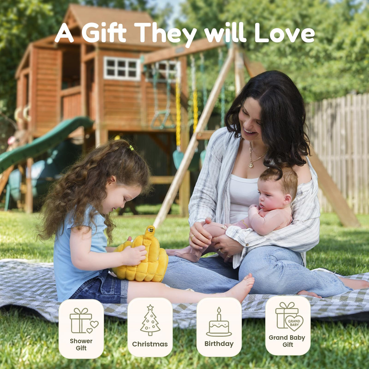 JoyCat Baby Toys 6-12 Months, Beehive Toy with 5 Sensory Bees, Baby Gift