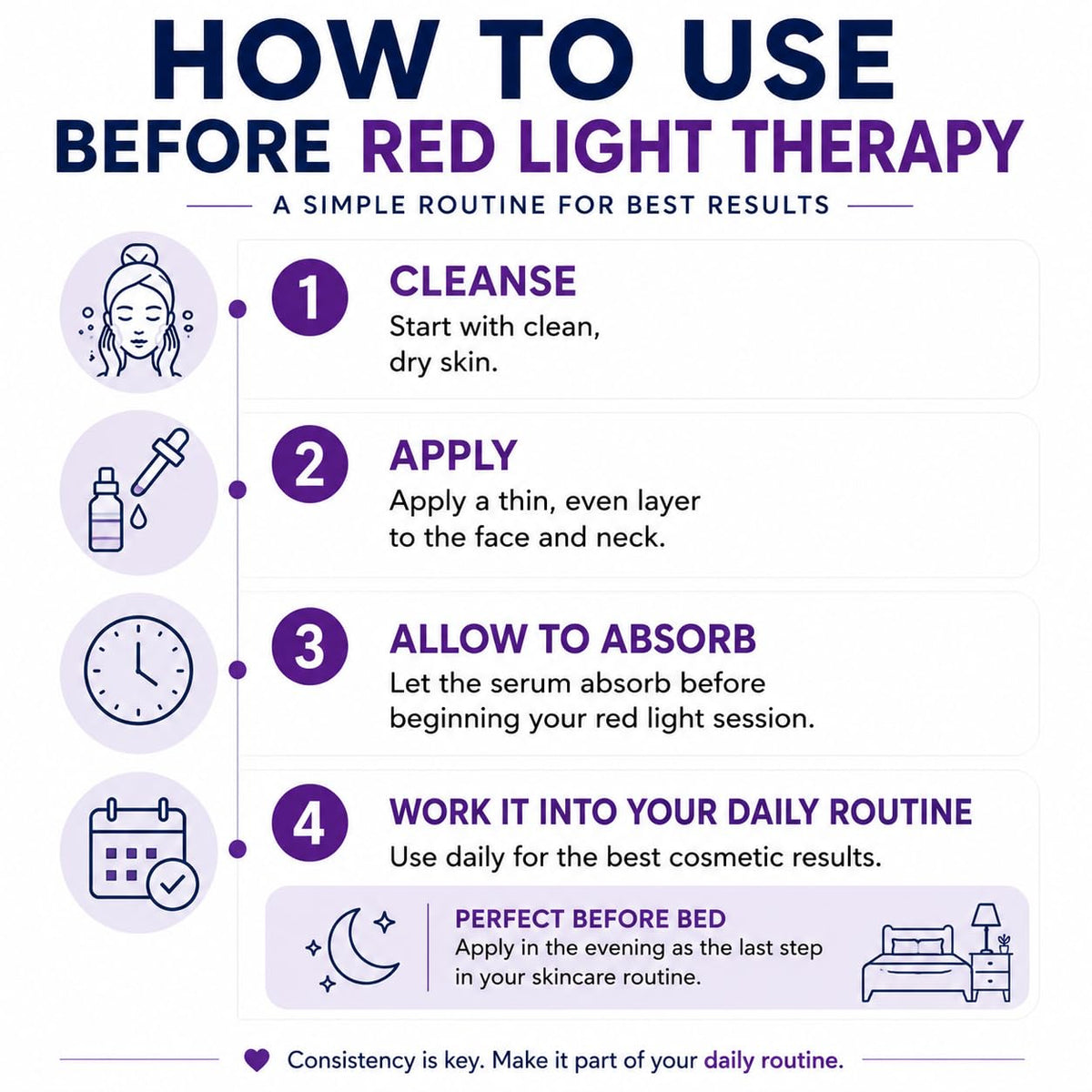 Red Light Therapy Pre Treatment Serum with Copper Peptides, Vegan Exosomes, Hyaluronic Acid & Squalane | Specifically Designed to Prepare Skin Before Every Red Light Therapy Session | 1 fl oz