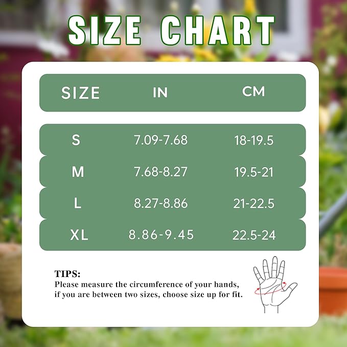 HANDLANDY Leather Gardening Gloves, Thorn Proof Long Gauntlet Heavy Duty Garden Gloves, Elbow Length Rose Pruning Weeding Yard Glove (X-Large, Green)