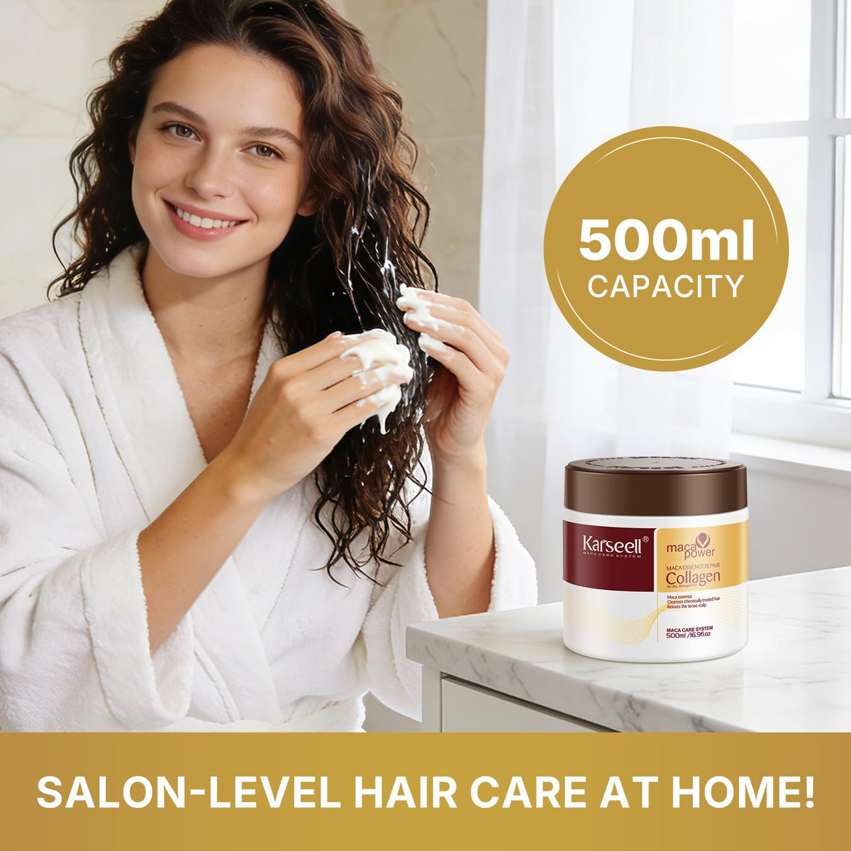 Karseell Collagen Hair Mask for Dry, Frizzy, Damaged Hair 16.90 oz