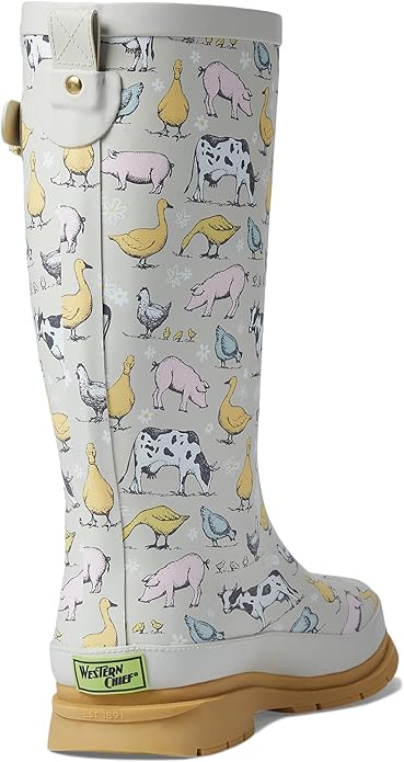 Western Chief Women's Tall Waterproof Rain Boot Outdoor Garden Shoes