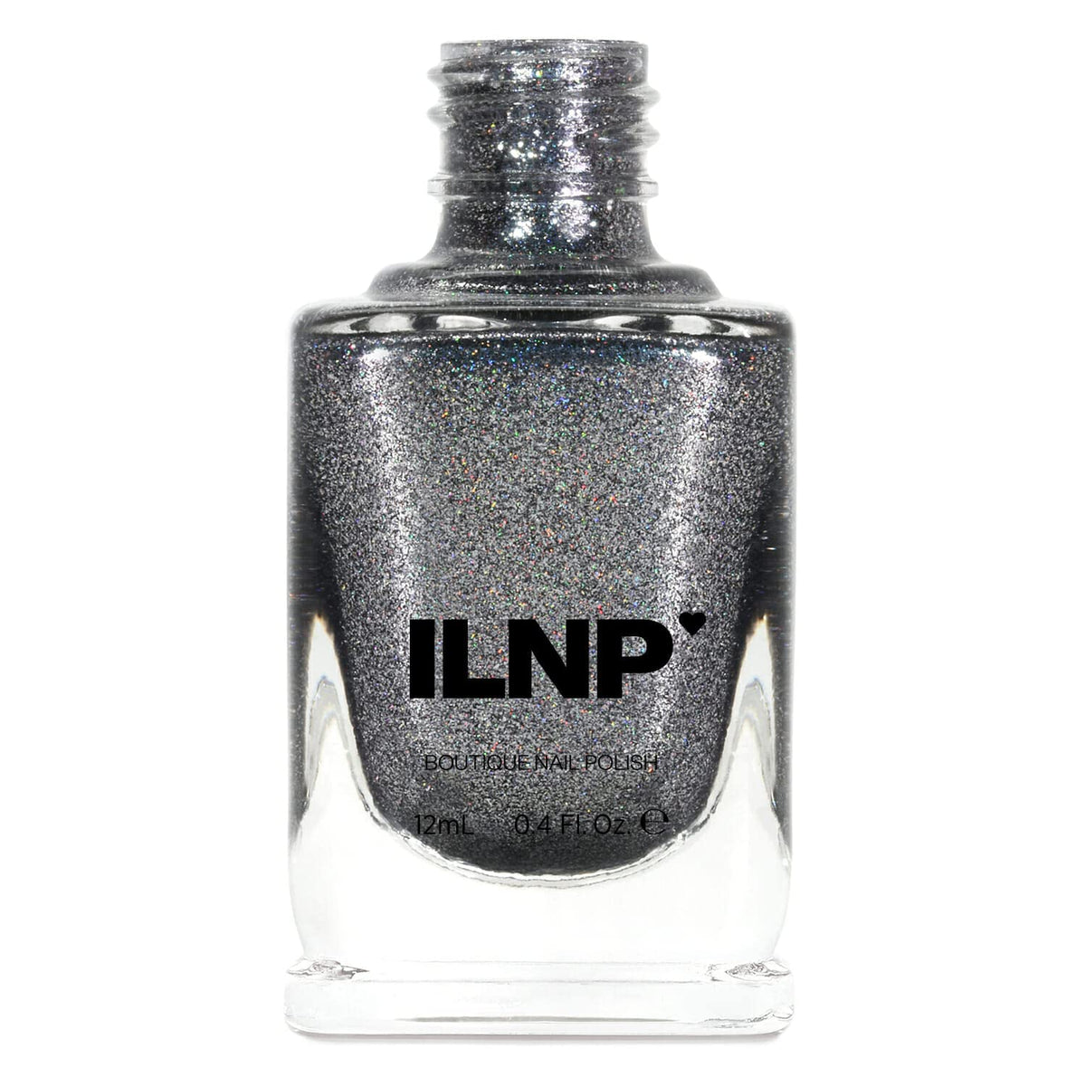 Ilnp Carbon - Sleek Gunmetal Holographic Ultra Metallic Nail Polish