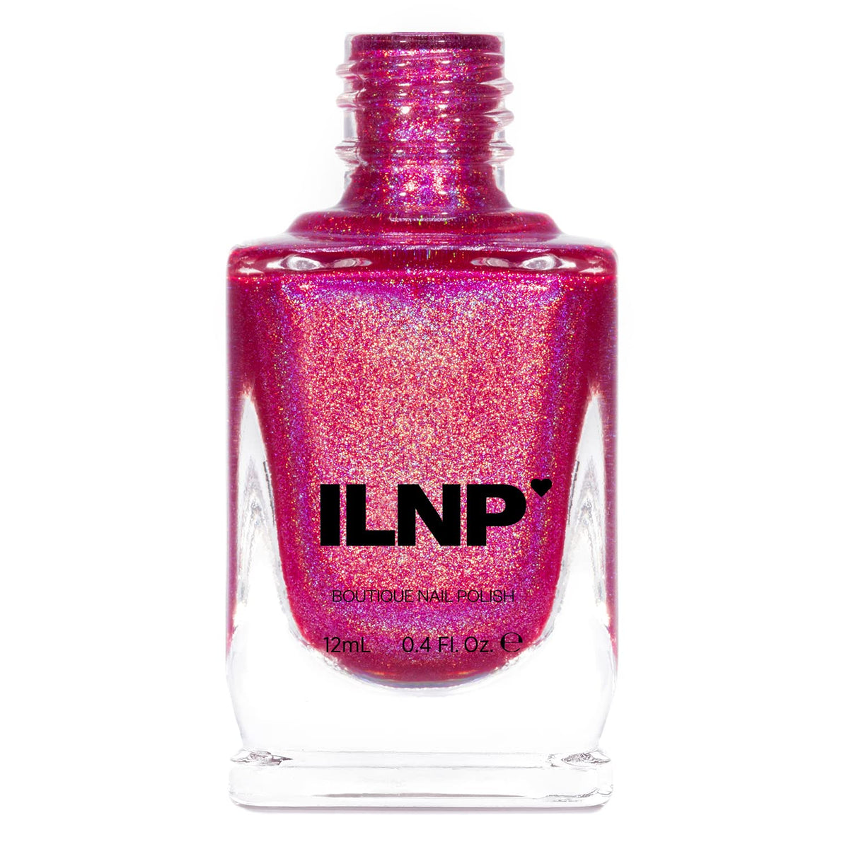 Ilnp Bouquet Toss - Vivid Fuchsia Pink Ultra Holo Nail Polish