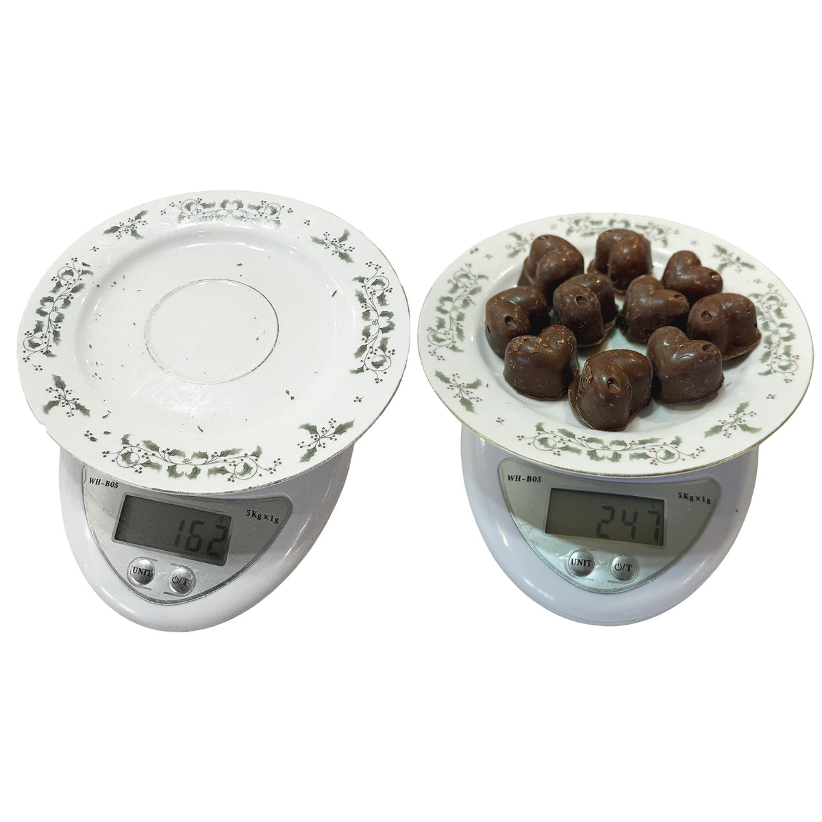 10-PIECE 3 OZ Chocolate Gourmet Homemade Snack with Nuts Raised Heart Shape CHOCOLATE-RAISEHEART-1D