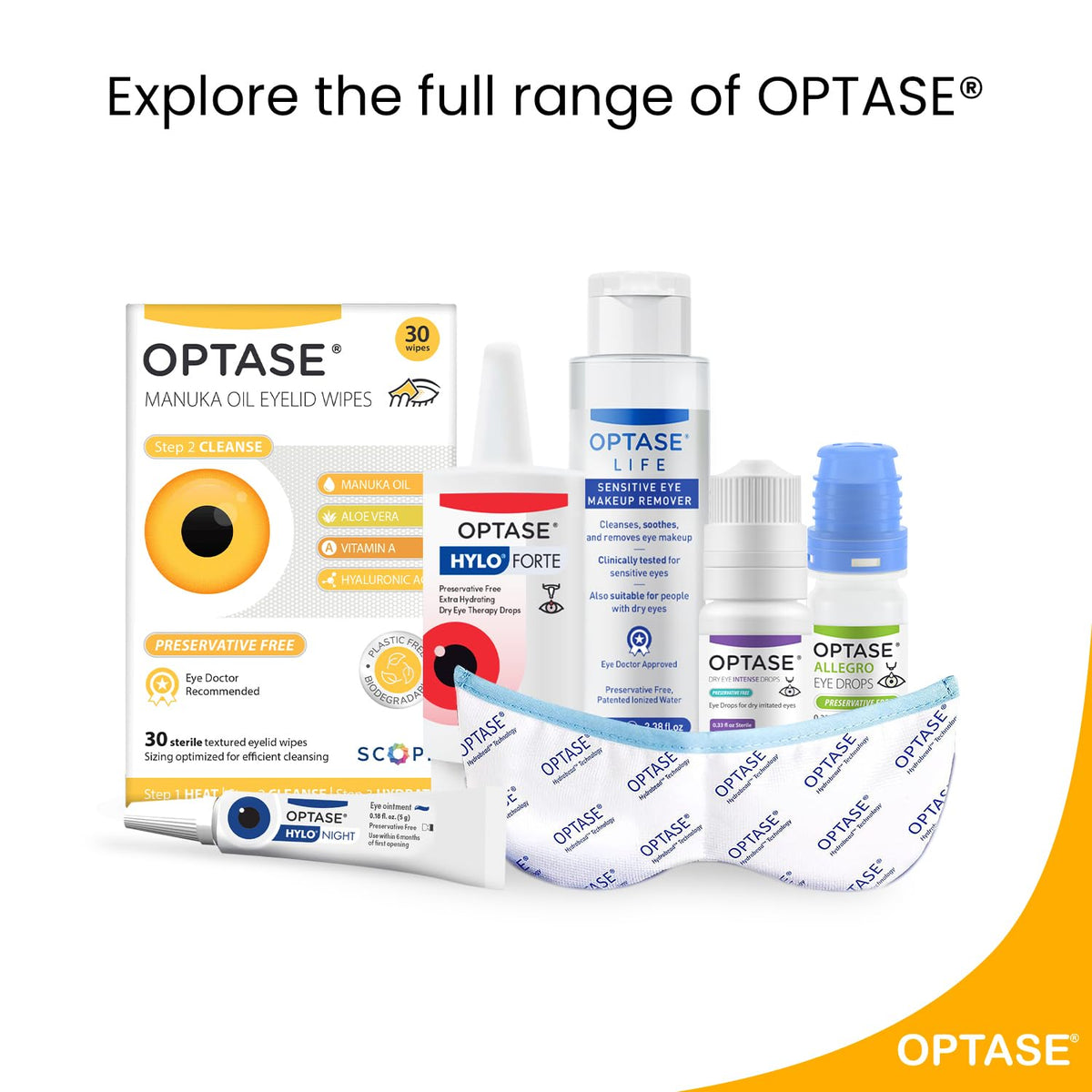 OPTASE Manuka Oil Eyelid Wipes, 30 Count – Eyelid Cleansing Wipes with Natural Manuka Oil – Preservative-Free Formula for Daily Hygiene and Eye Lid Comfort - Doctor Recommended Eye Lid Cleaning