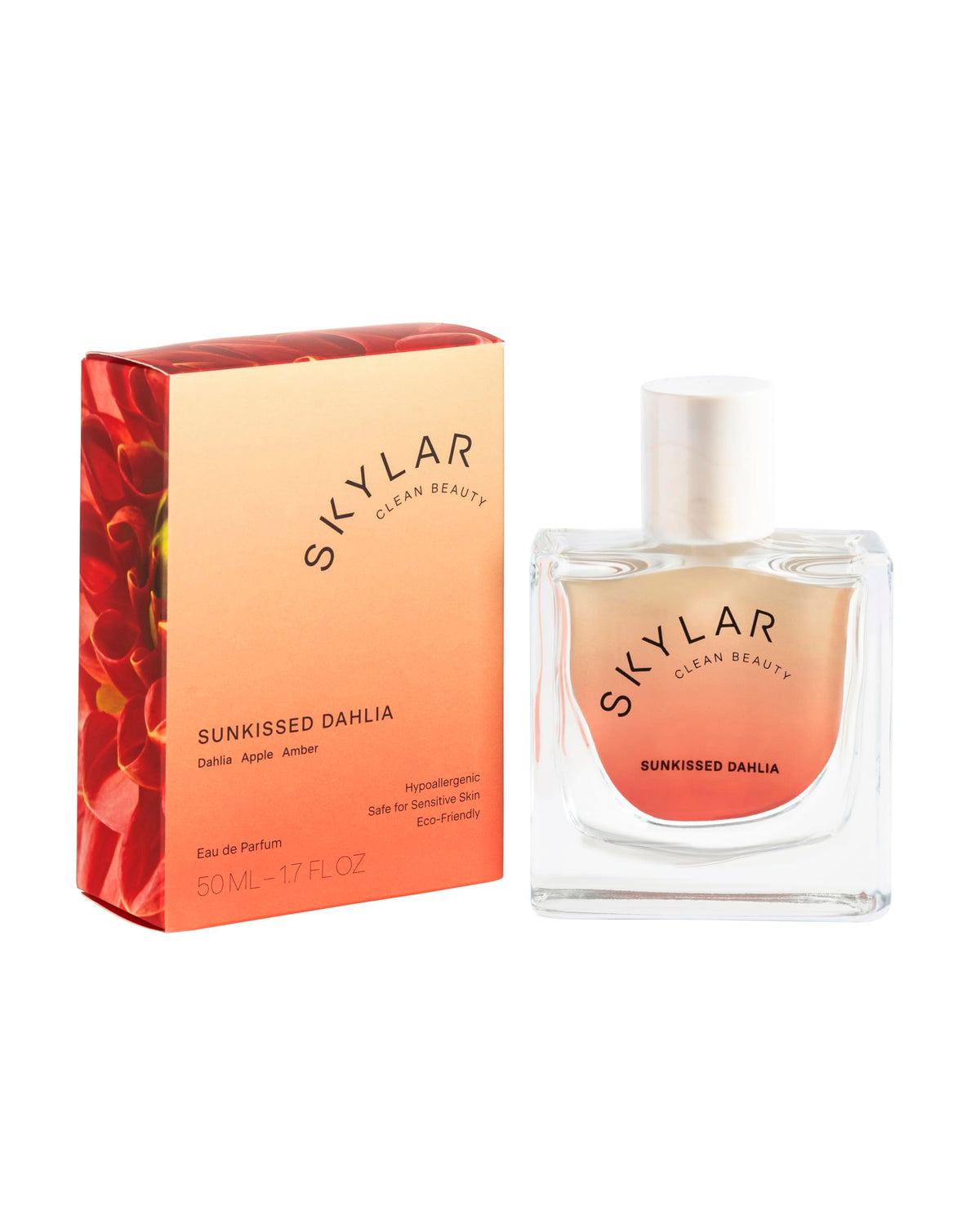 Skylar Sunkissed Dahlia Eau De Parfum - Hypoallergenic & Clean Perfume For Women & Men, Vegan & Safe For Sensitive Skin - Floral