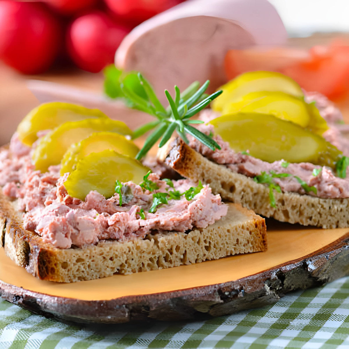 Frick's Gourmet Braunschweiger German Liver Sausage, 1 lb/16 oz (3-Pack) - Authentic, Handcrafted Liverwurst with Rich, Smoky Flavor - Ideal