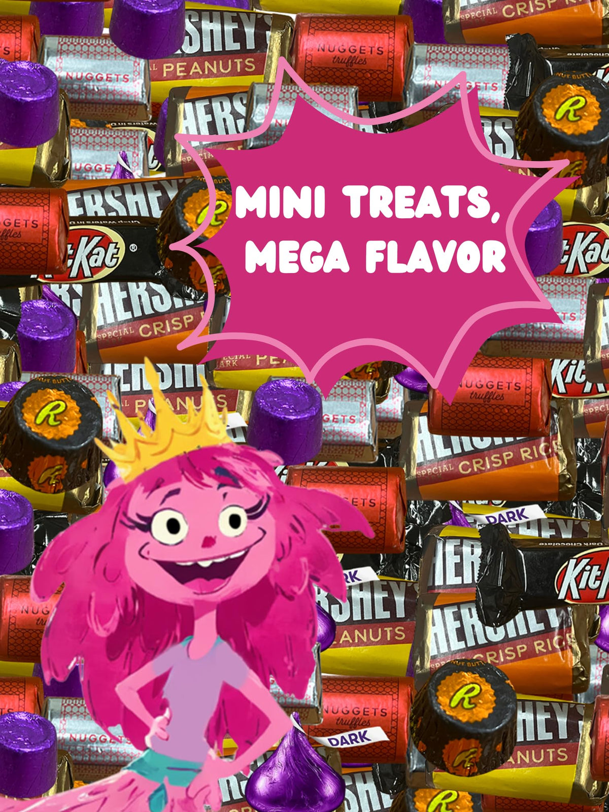 Dark Chocolate Candy Variety - 5 lbs - Kisses Dark, Dark Chocolate - Bulk Dark Chocolate - Individually Wrapped Chocolate