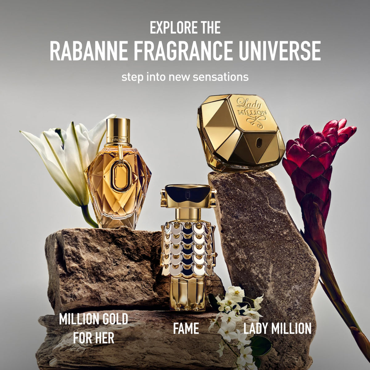 Rabanne Million Gold For Her Eau de Parfum for Women - 0.34 oz