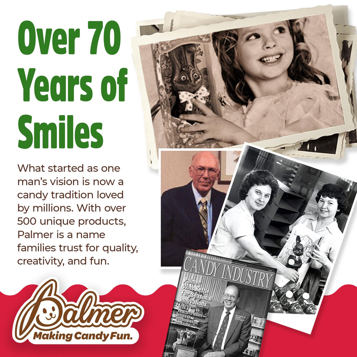 Palmer Chocolate Snowman Shaped Stocking Stuffer, Crisp and Crunchy Chocolate, Individually Wrapped Christmas Candy, Making Candy Fun Since 1948 (3