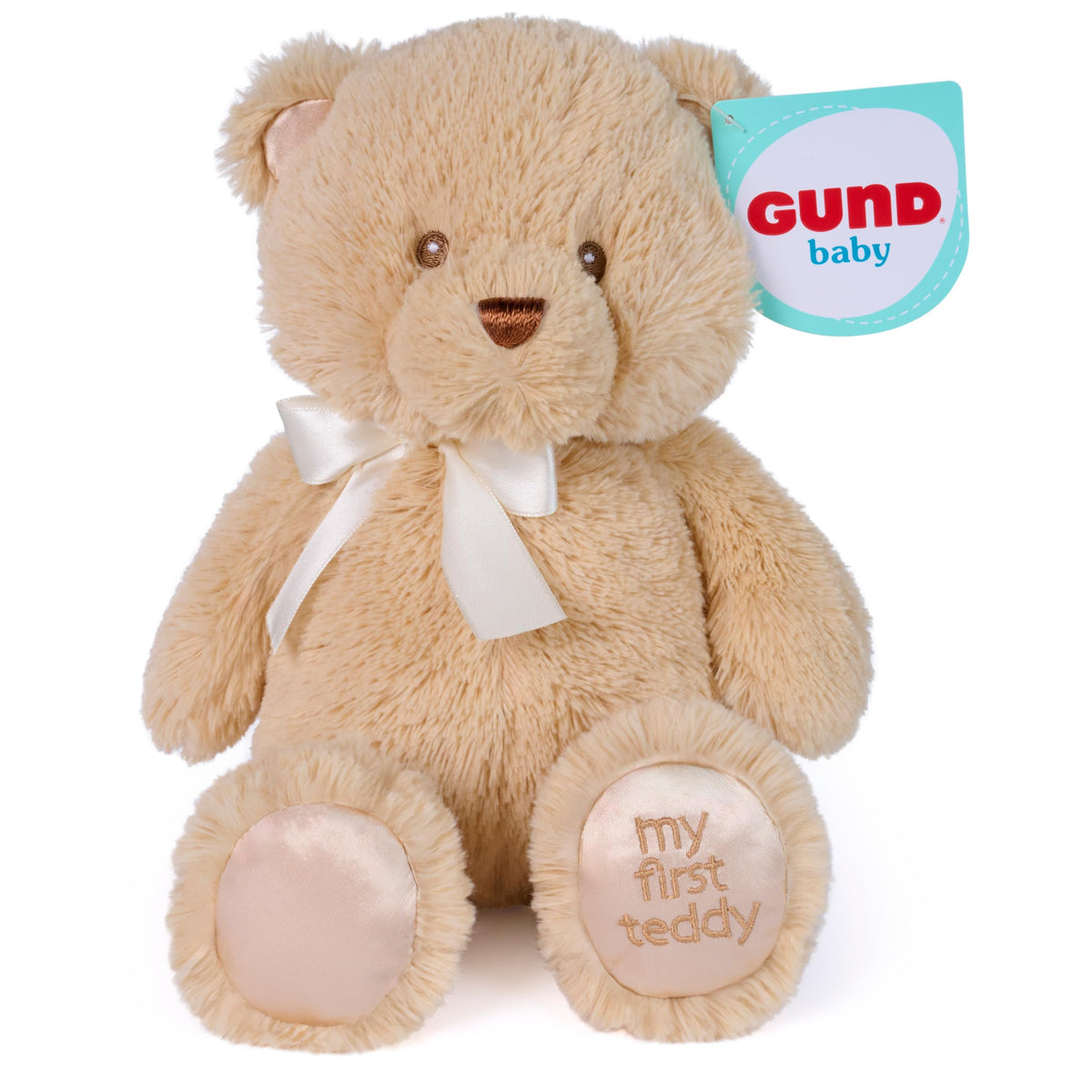 GUND My First Teddy Bear 10-Inch Tan Stuffed Animal for Ages 0+