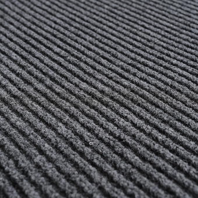 Profile Rubber Door Mat, 72x48inch, Heavy Duty, Entrance Doormat, Indoor and Outdoor, Waterproof, Easy Clean Shoe Scraper, Home Rug Welcome Mats for Entryway, Patio, Porch(Light Grey)