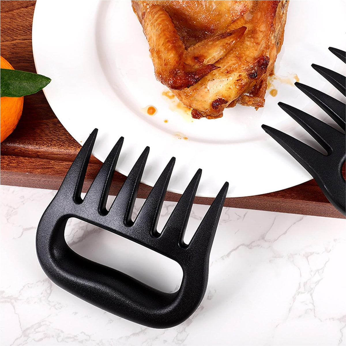 Meat Shredder Claws - Bear Claws for Shredding Meat - Claws for Pulled Pork, Chicken Shredder Tool - Perfect for BBQ Gifts, Easily Lift, Handle, Shred, and Cut Meats - Heat Resistant (Bowder Blue)
