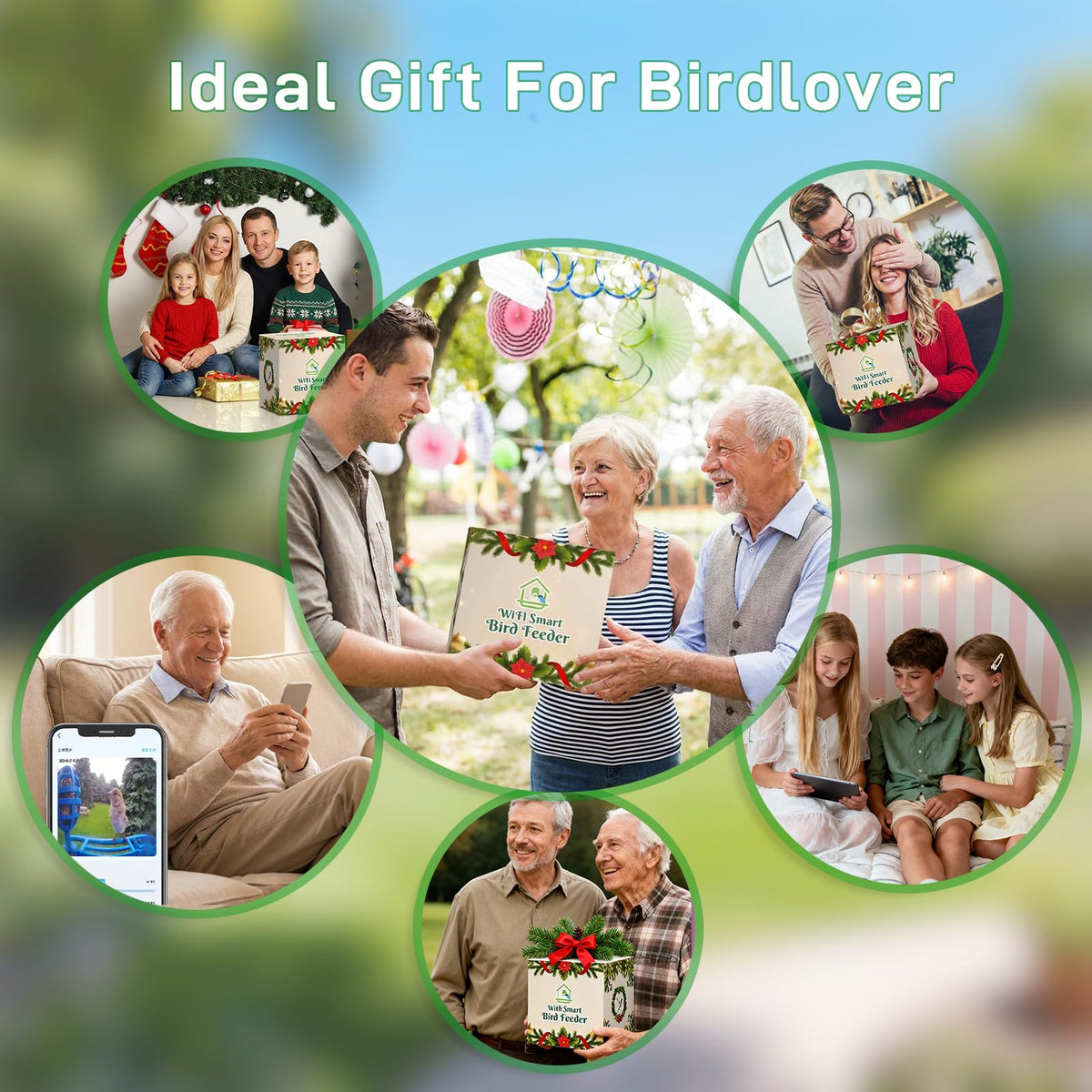 Smart Bird Feeder with 2K Camera: Wireless Wild Bird Feeder Solar Powered