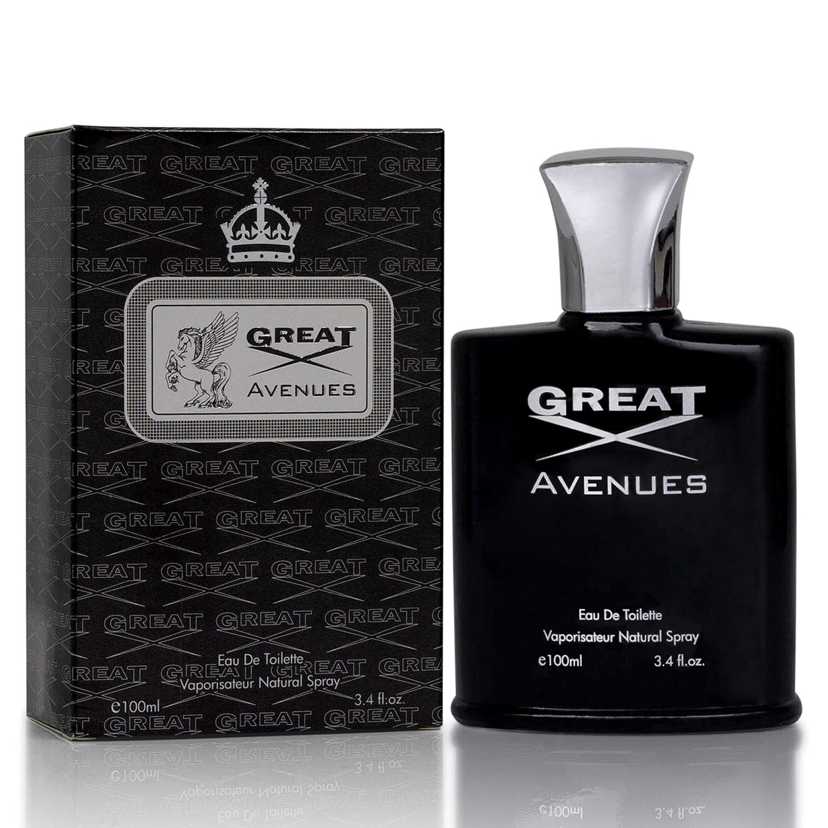 Novoglow Great Avenues For Men - 100Ml Eau De Parfum Spray For Men - Long Lasting Woody Fruity & Smoky Fragrance Smell Fresh All