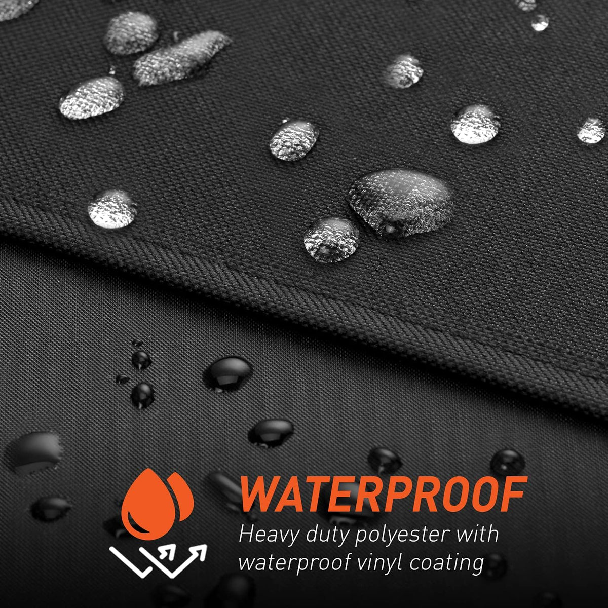 60 Inch Heavy Duty Waterproof BBQ Cover, Fade Resistant Gas Grill Cover, Durable Outdoor Barbecue Protector Compatible for Weber, Char Broil, Nexgrill, Napoleon and More Grills